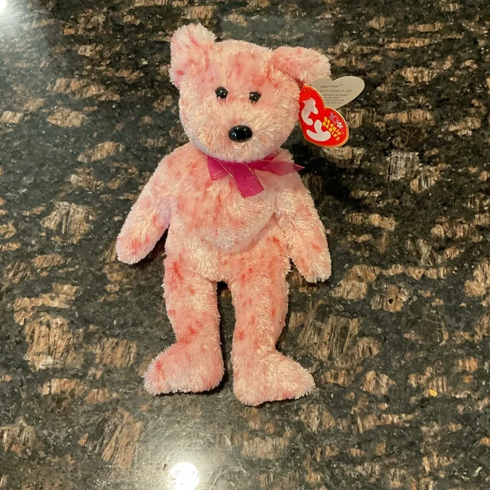 Retired TY Smitten Beanie Baby 2002